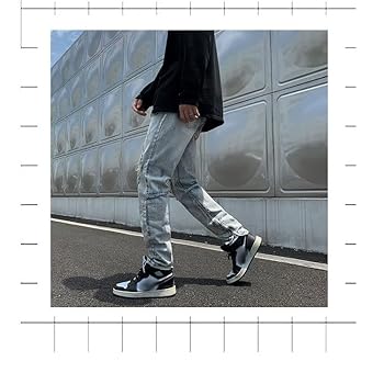 Amazon | [D.IIZOO] ダメージ デニムパンツ メンズ ジーンズ
